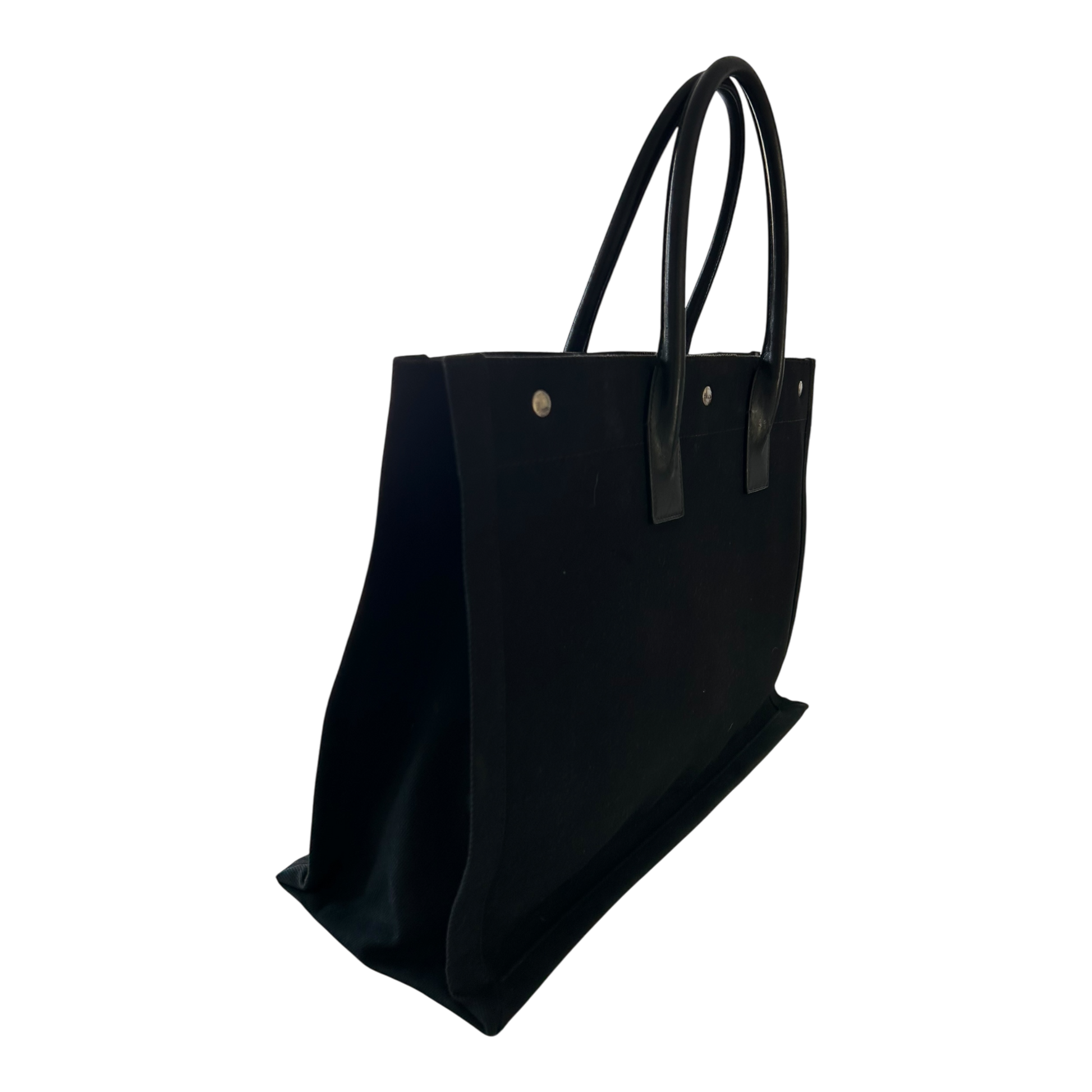 Saint Laurent Black Rive Gauche Tote - 499290