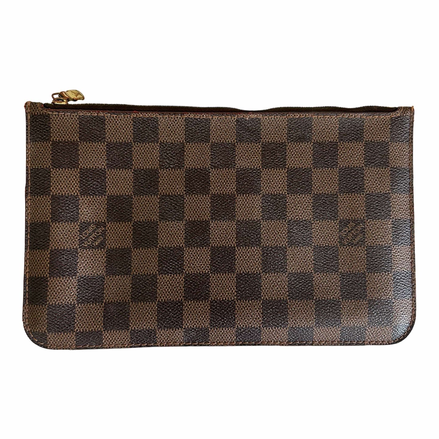 Louis Vuitton Damier Ebene Neverfull Clutch Pouch