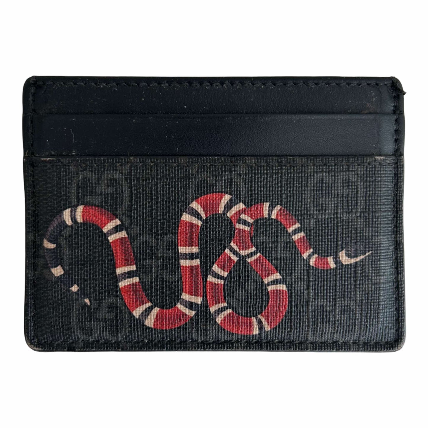 Gucci GG Supreme Kingsnake Card Holder - 451277