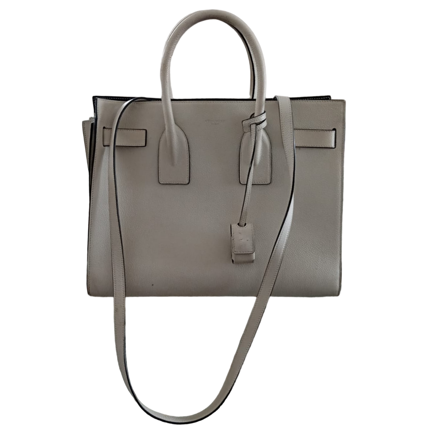 Saint Laurent White Sac de Jour Small