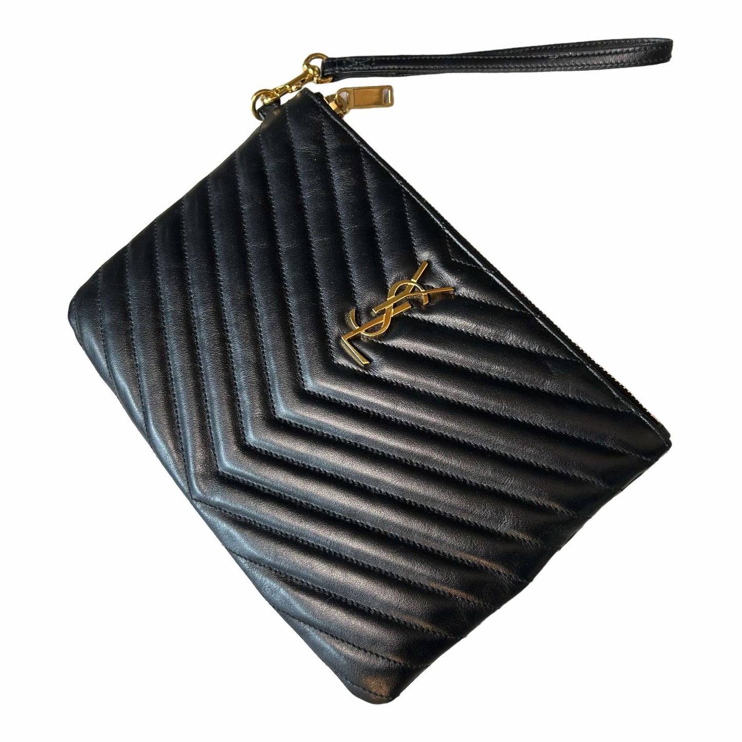 Saint Laurent Cassandre Matelassé Quilted A5 Pouch - 379039