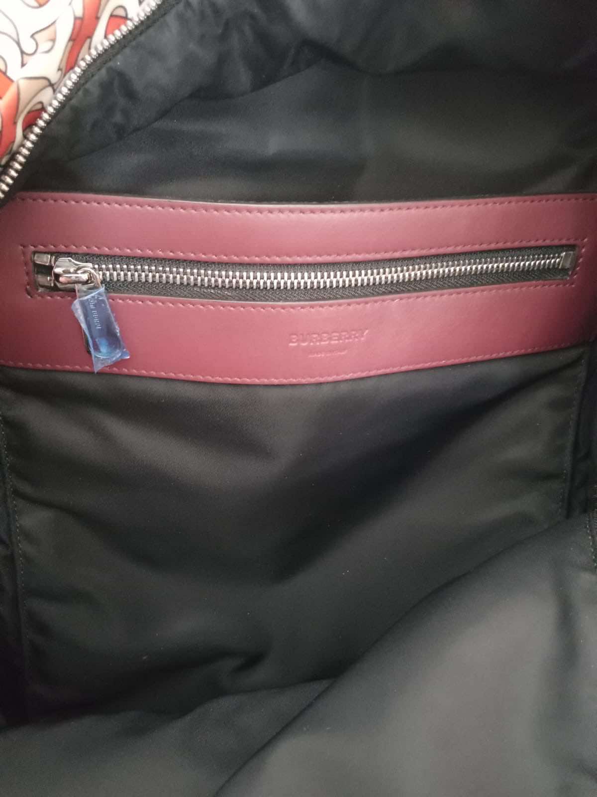 Burberry Orange TB Monogram Backpack