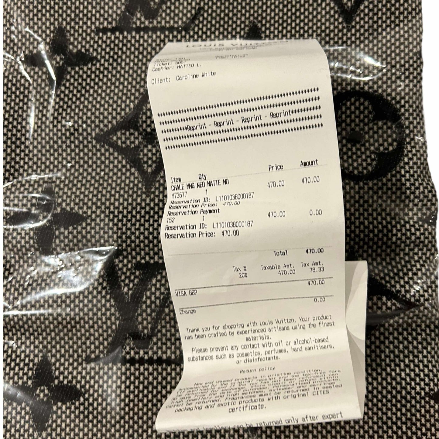 Louis Vuitton Neo Natté Monogram Shawl - M73677