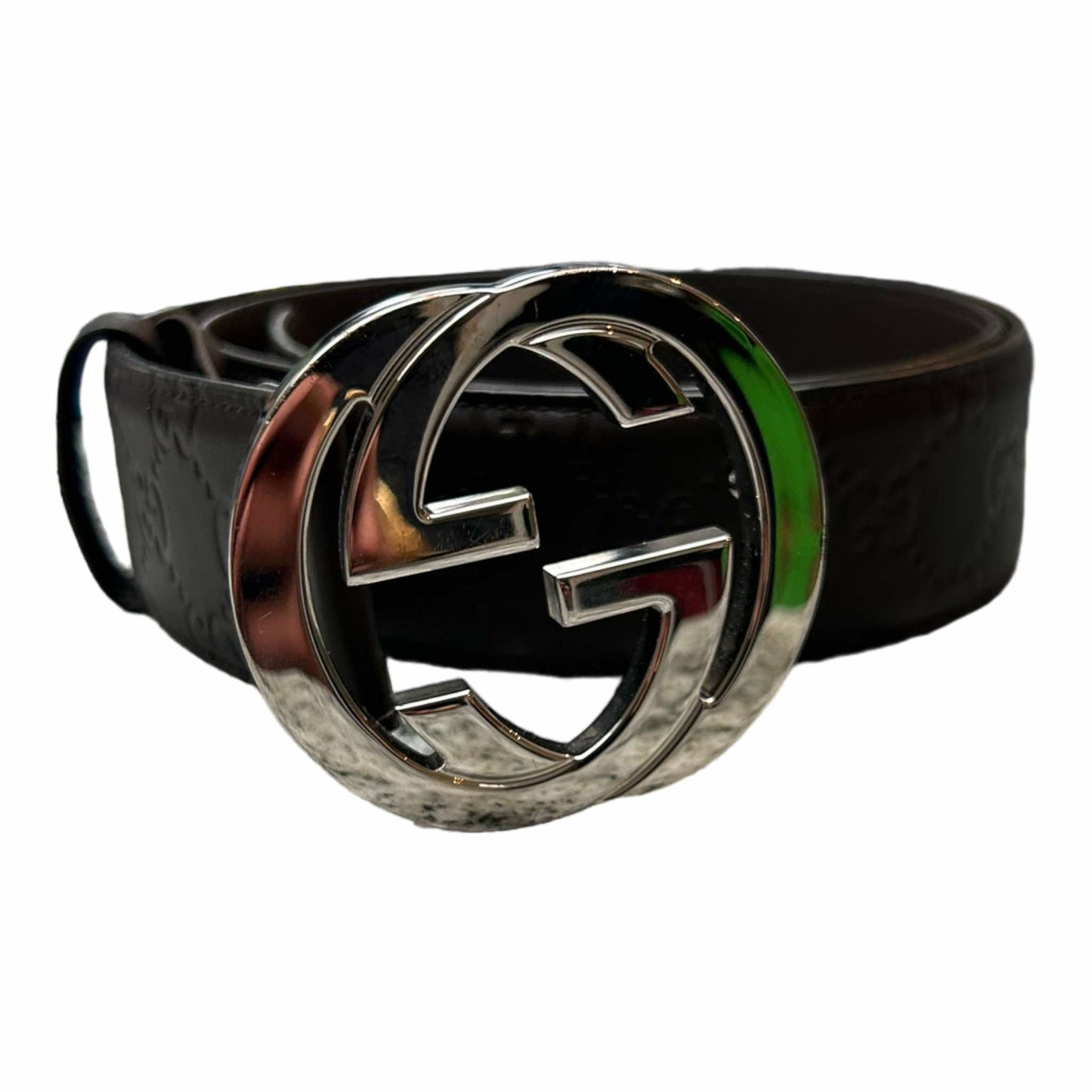 Gucci GG Brown Belt - (90/36) - 411924