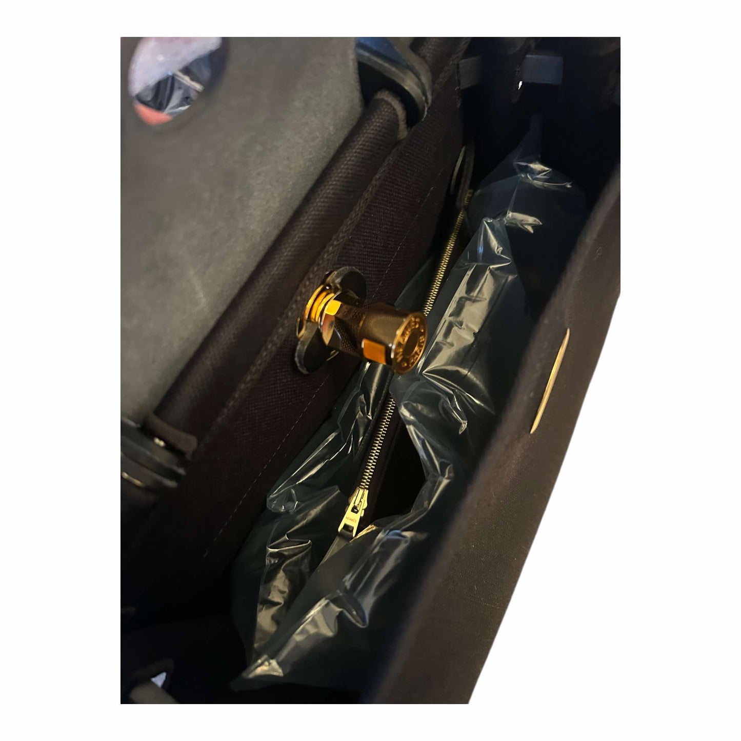 Hermès Black Herbag Zip 31