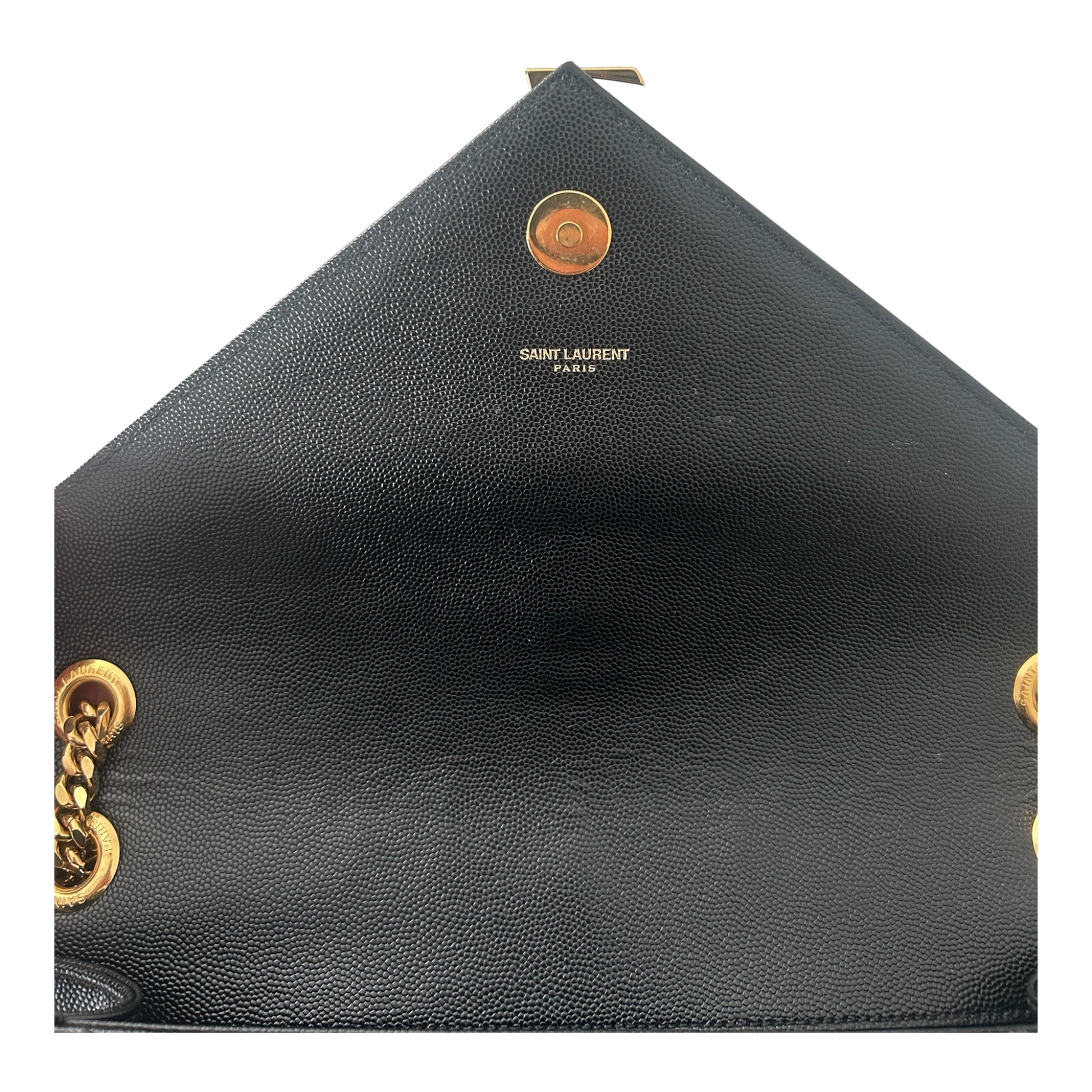 Saint Laurent Black Large Envelope Flap Bag - 354118