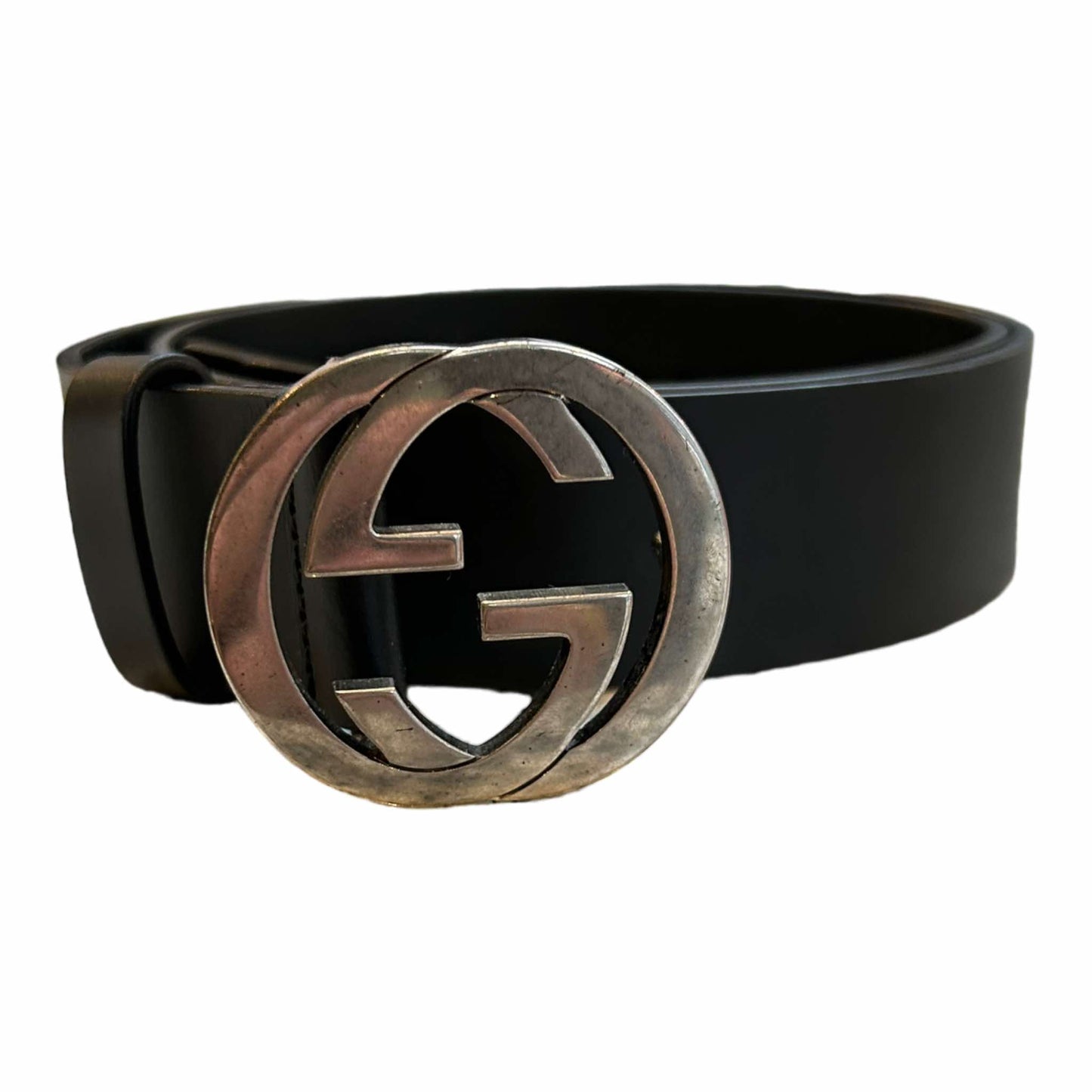 Gucci Black GG Belt - (80/32) - 386186