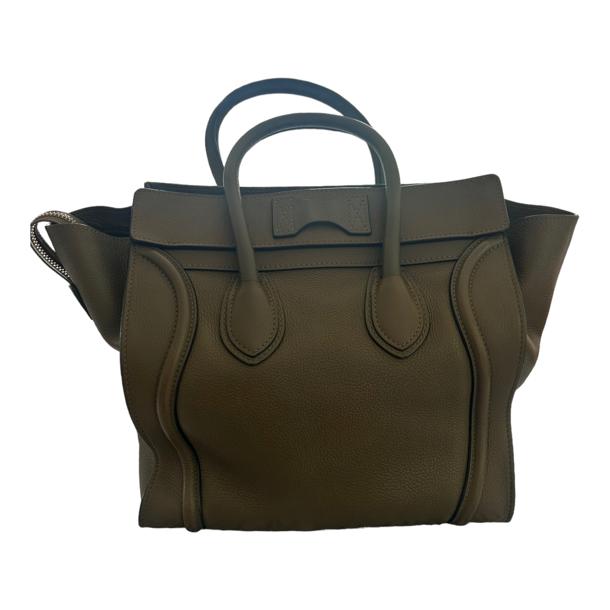 Celine Mini Luggage Bag - Khaki