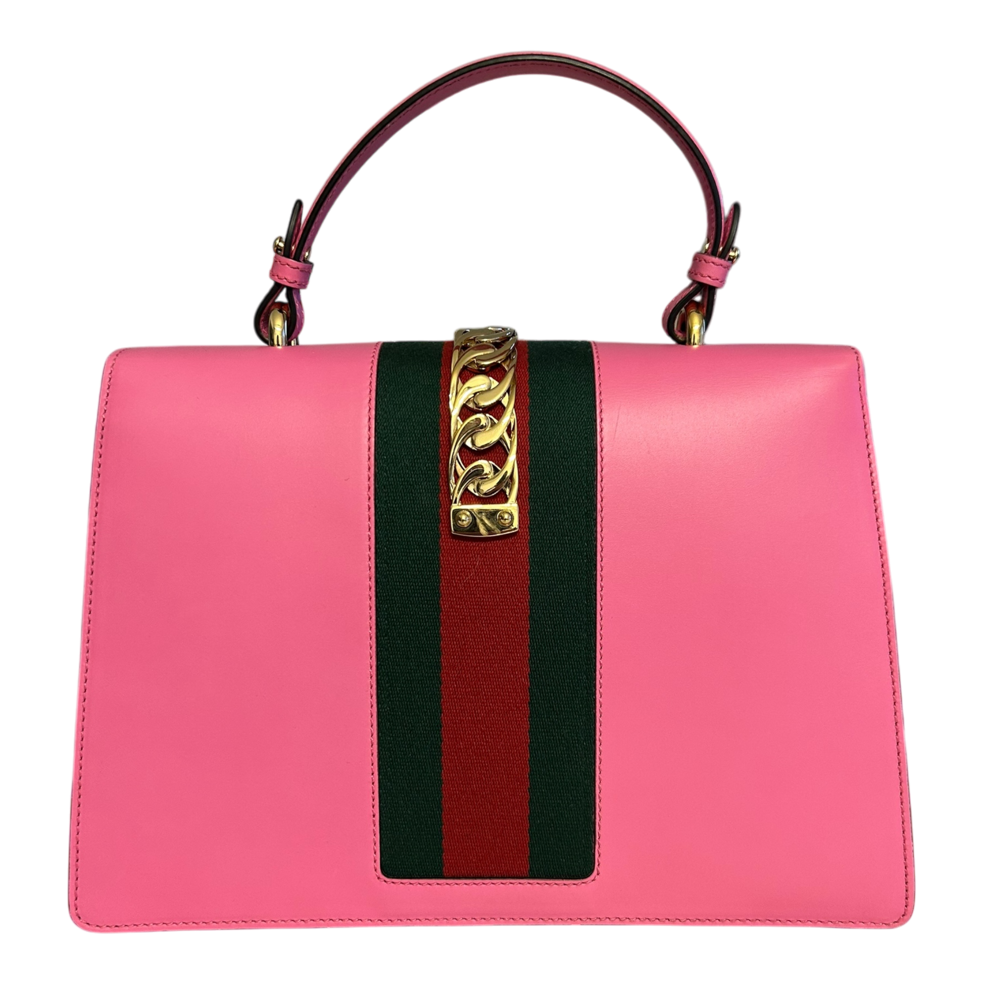 Gucci Pink Sylvie Top Handle Bag - 431665