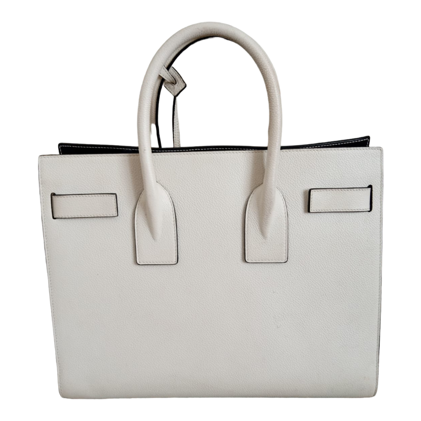 Saint Laurent White Sac de Jour Small