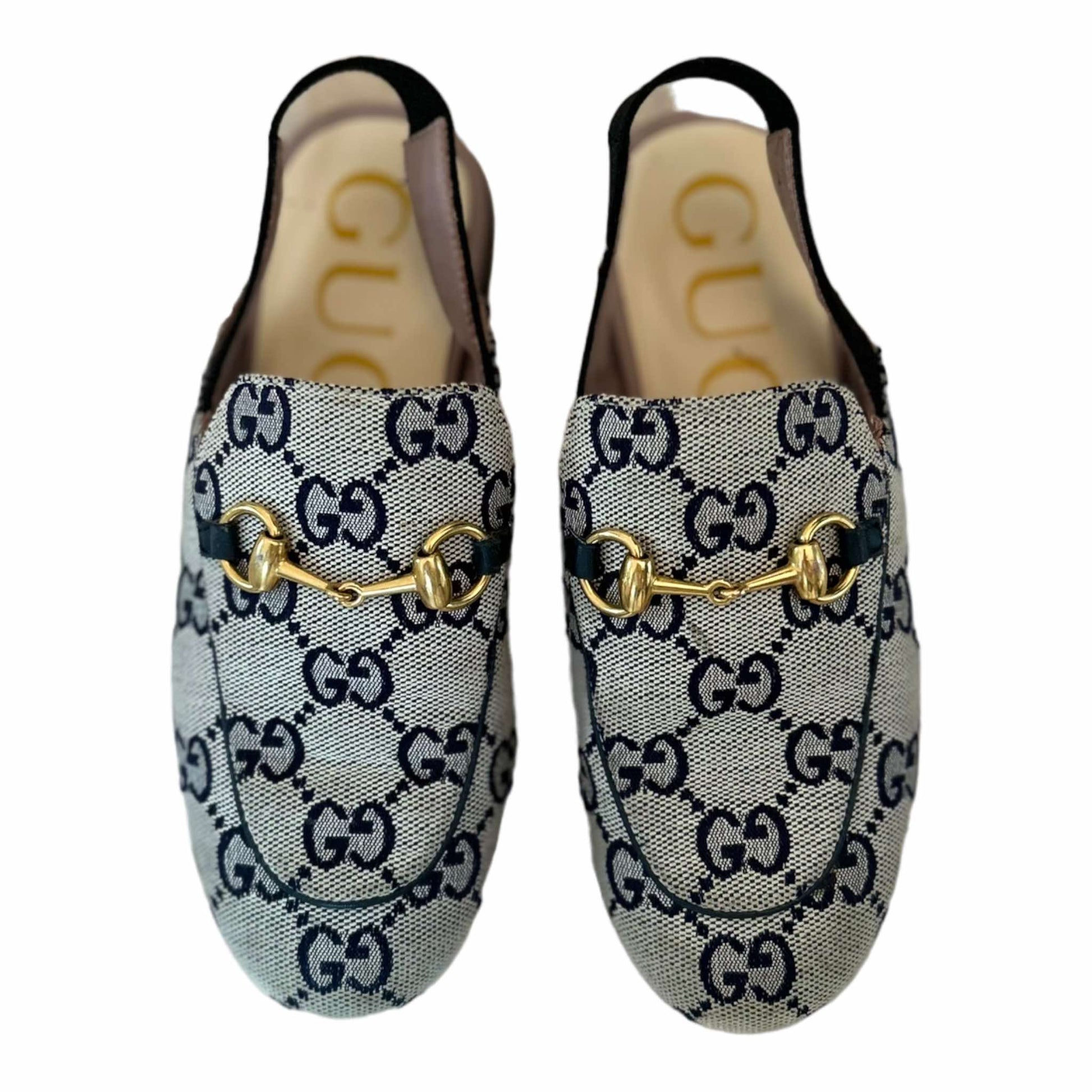 Gucci Children's Princetown GG Canvas Slipper - 30
