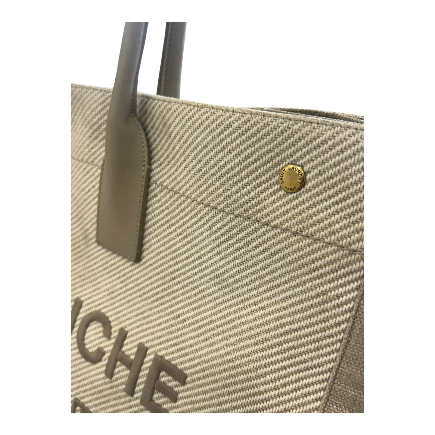 Saint Laurent Beige Rive Gauche Tote - 499290
