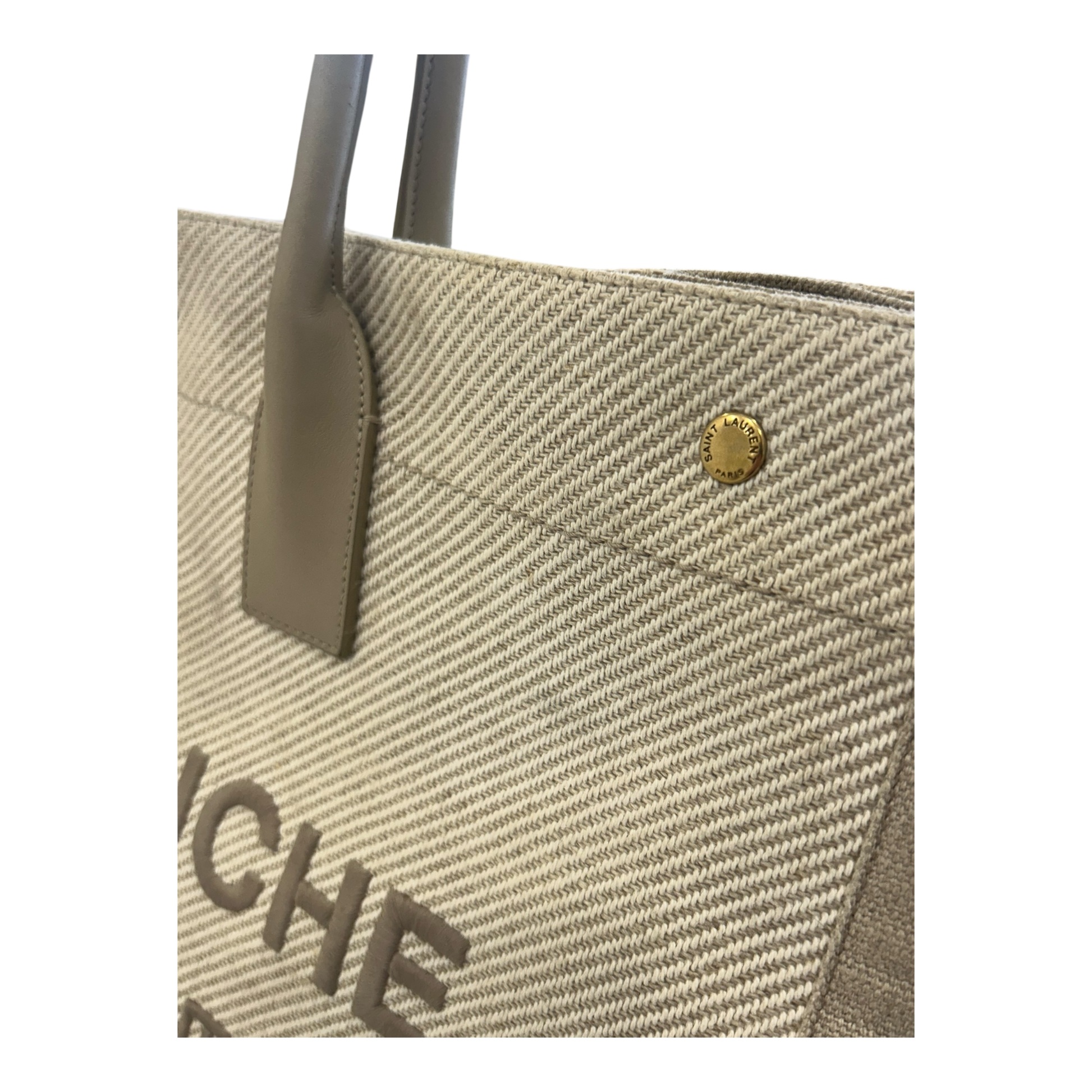 Saint Laurent Beige Rive Gauche Tote - 499290