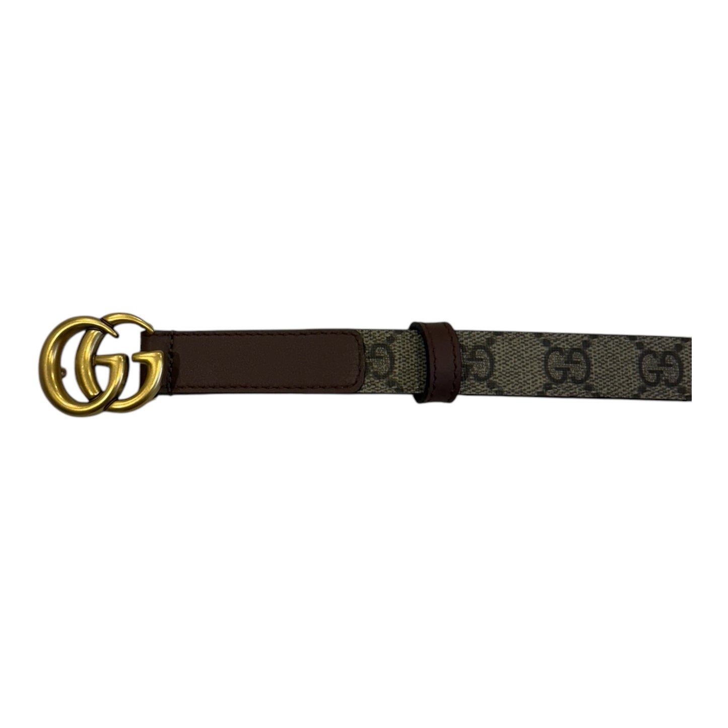 Gucci Ladies Monogram Mini GG Belt - (85/34) - 409417
