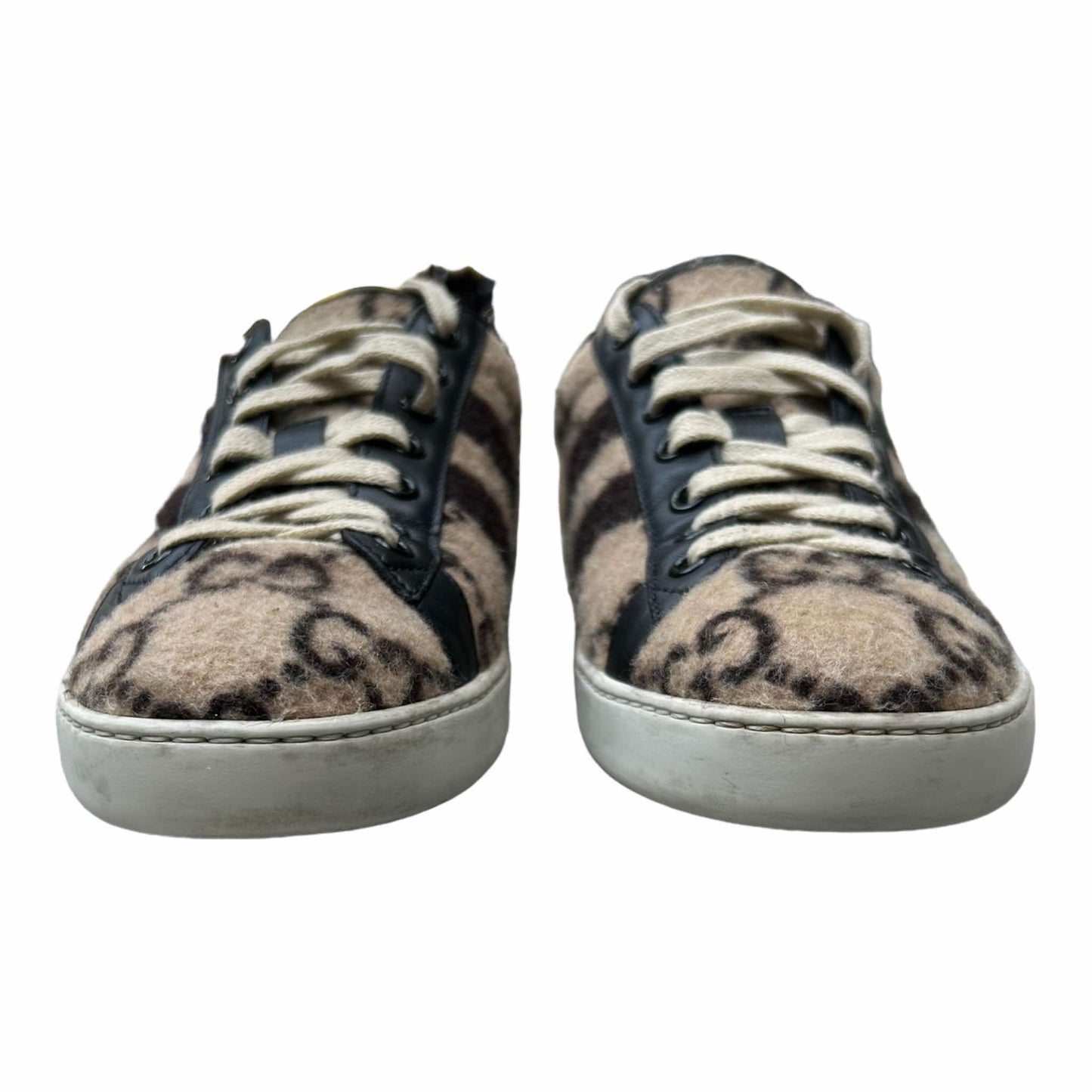 Gucci Ace Cream Wool GG Trainers - 6UK -  548695