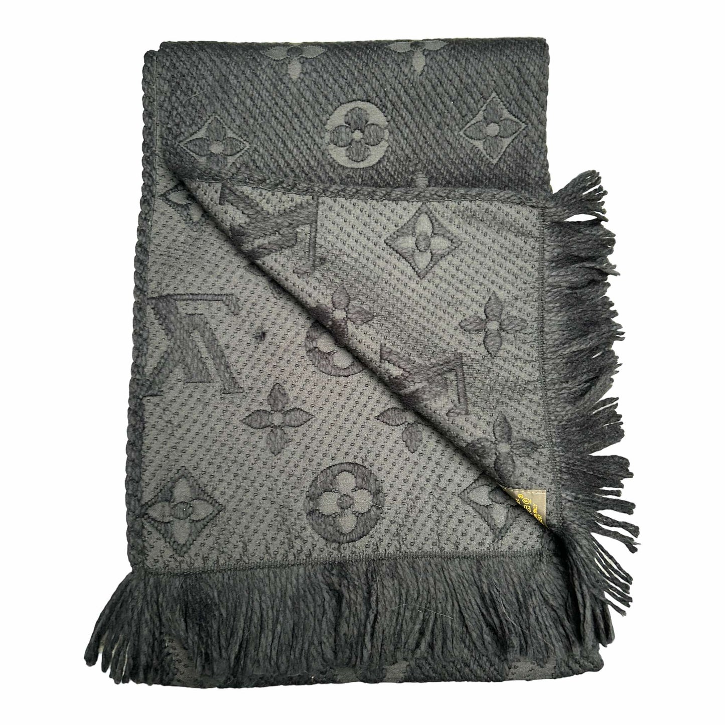 Louis Vuitton Black Logomania Scarf