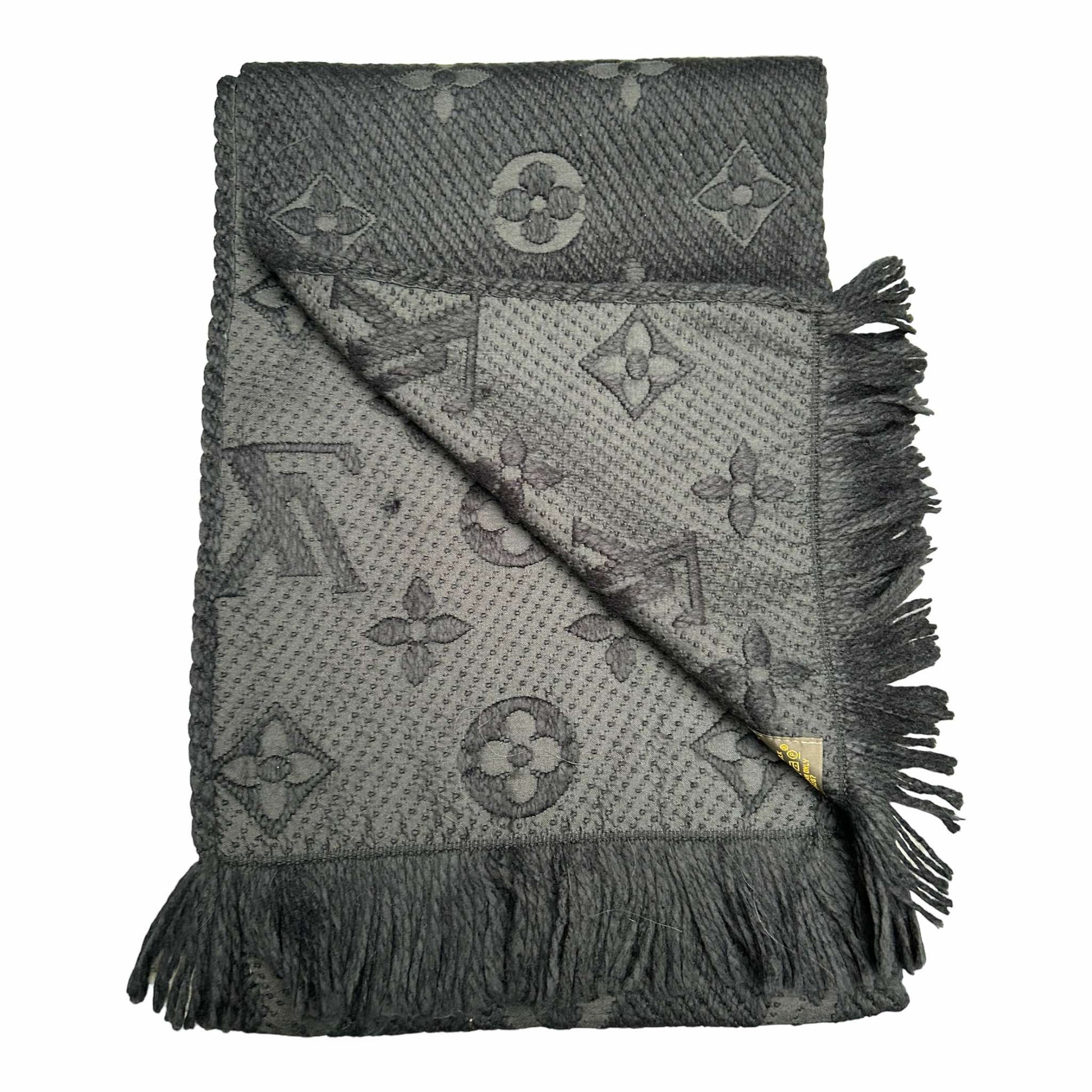 Louis Vuitton Black Logomania Scarf