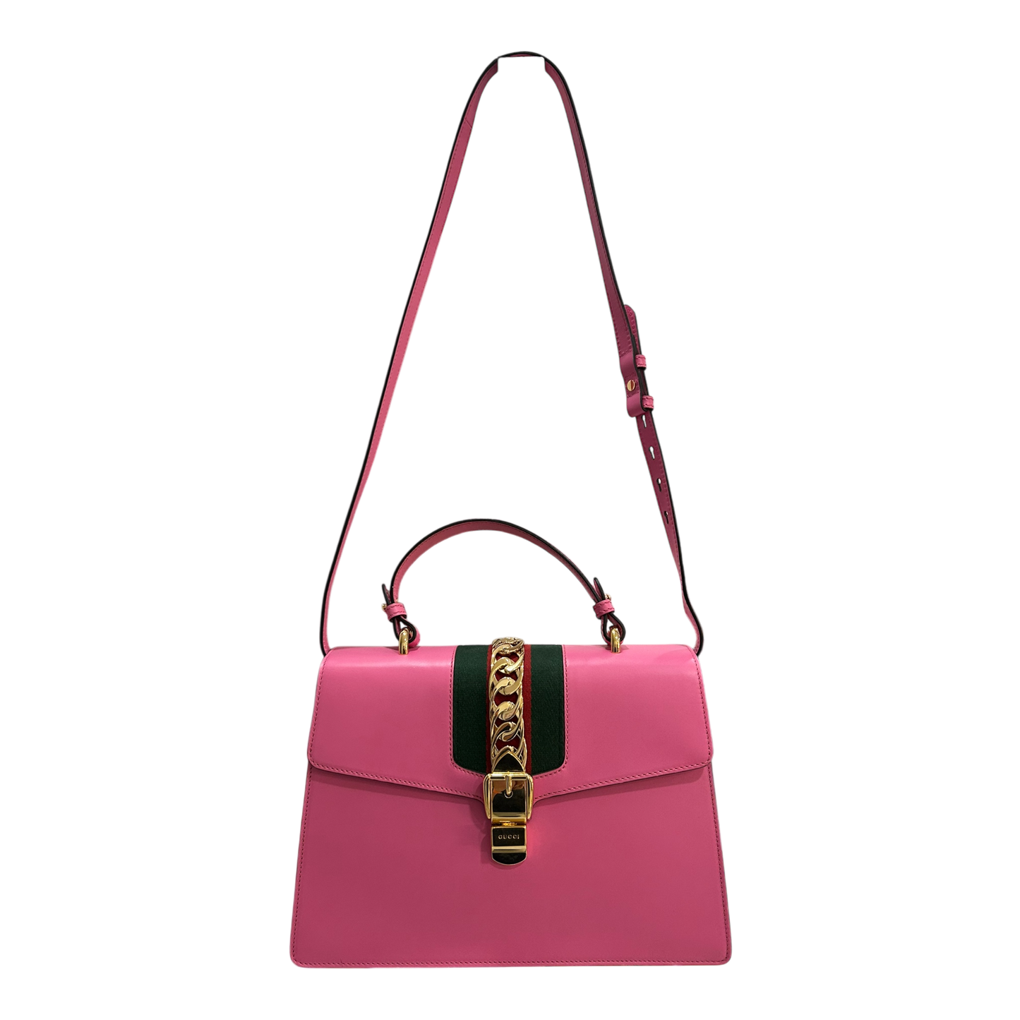 Gucci Pink Sylvie Top Handle Bag - 431665