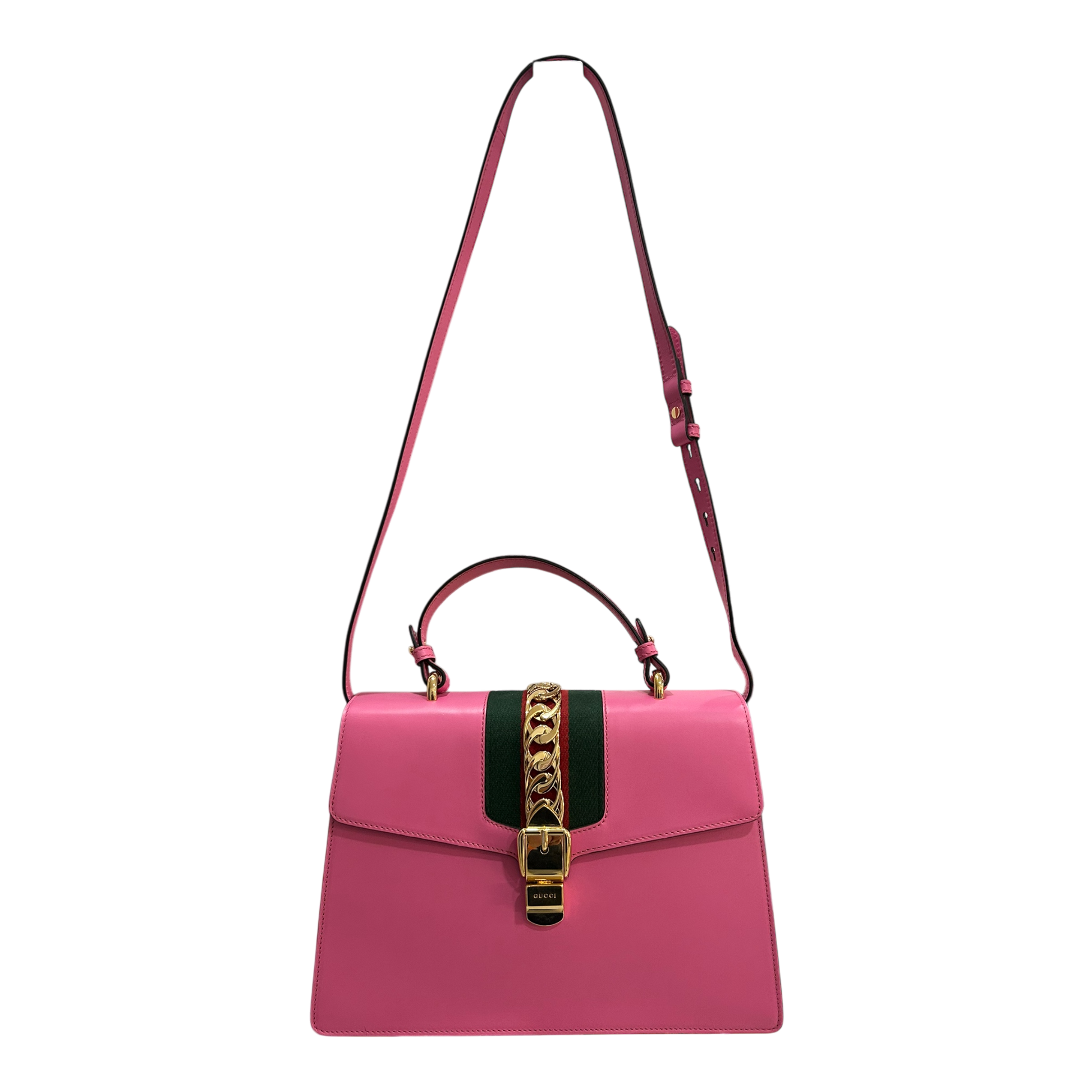 Gucci Pink Sylvie Top Handle Bag - 431665