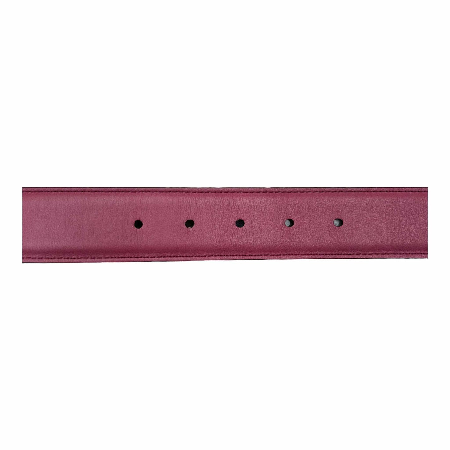 Gucci Rose Leather GG Belt - (75/30) - 370543