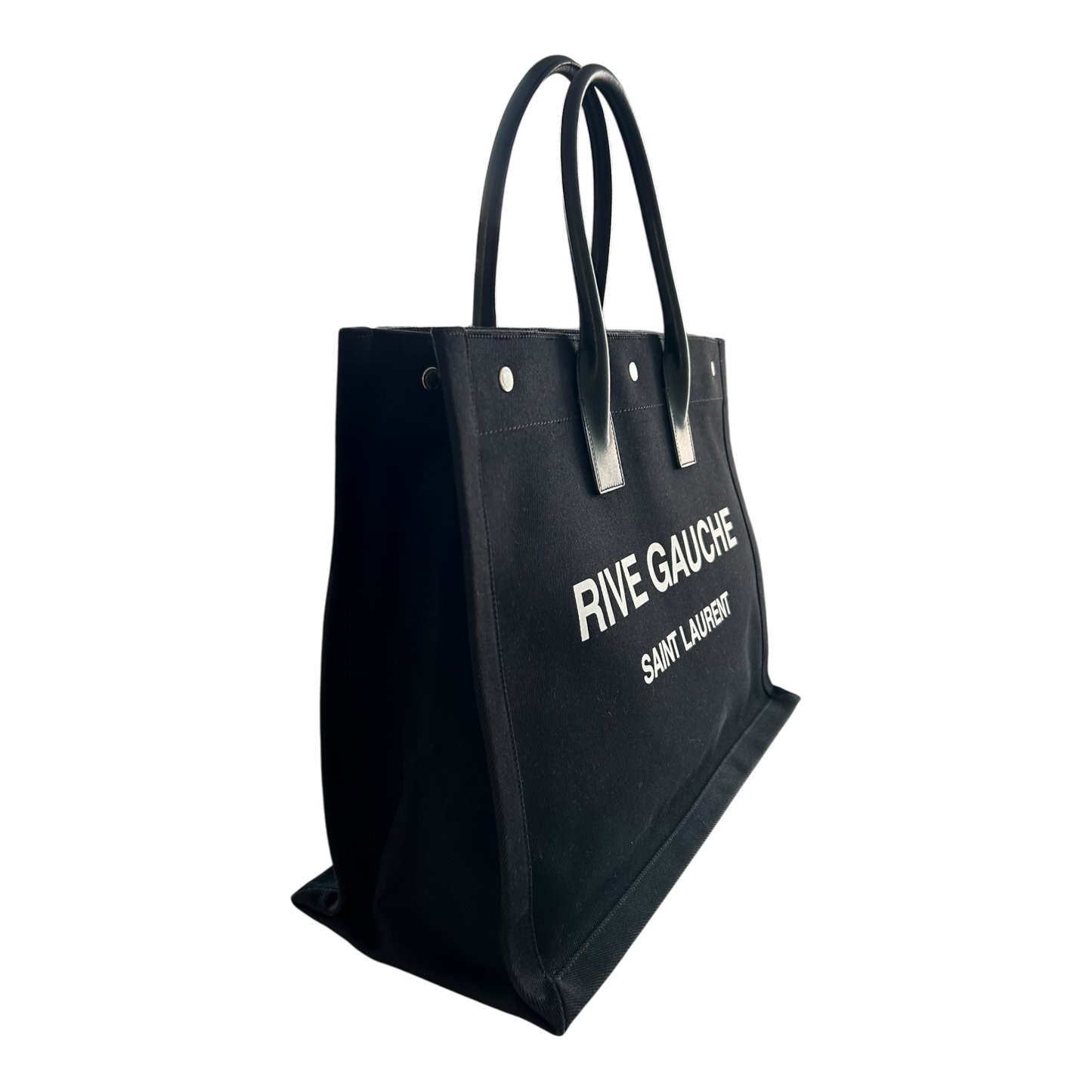 Saint Laurent Black Rive Gauche Tote - 499290