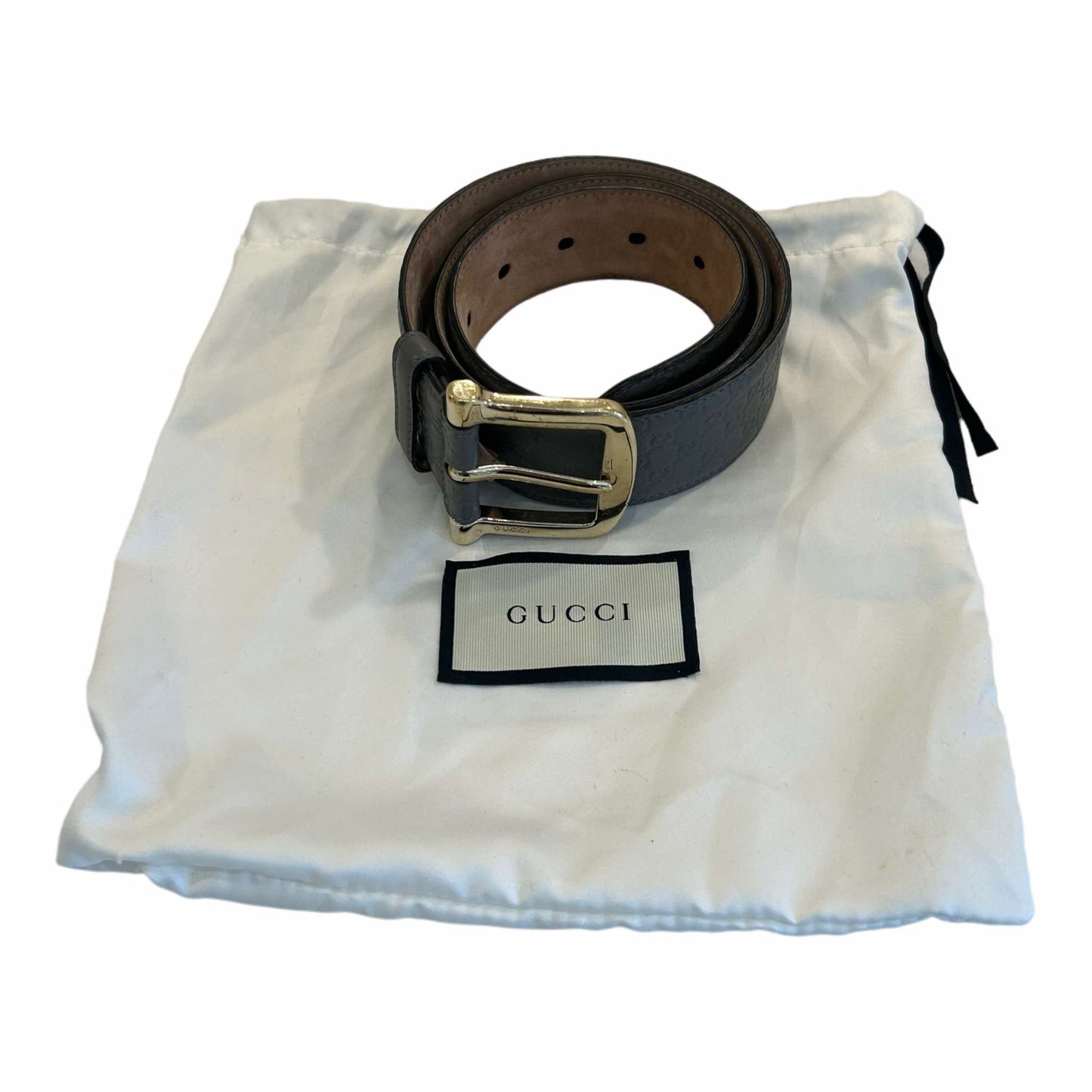 Gucci GG Belt Grey - 80cm/32in - 281548