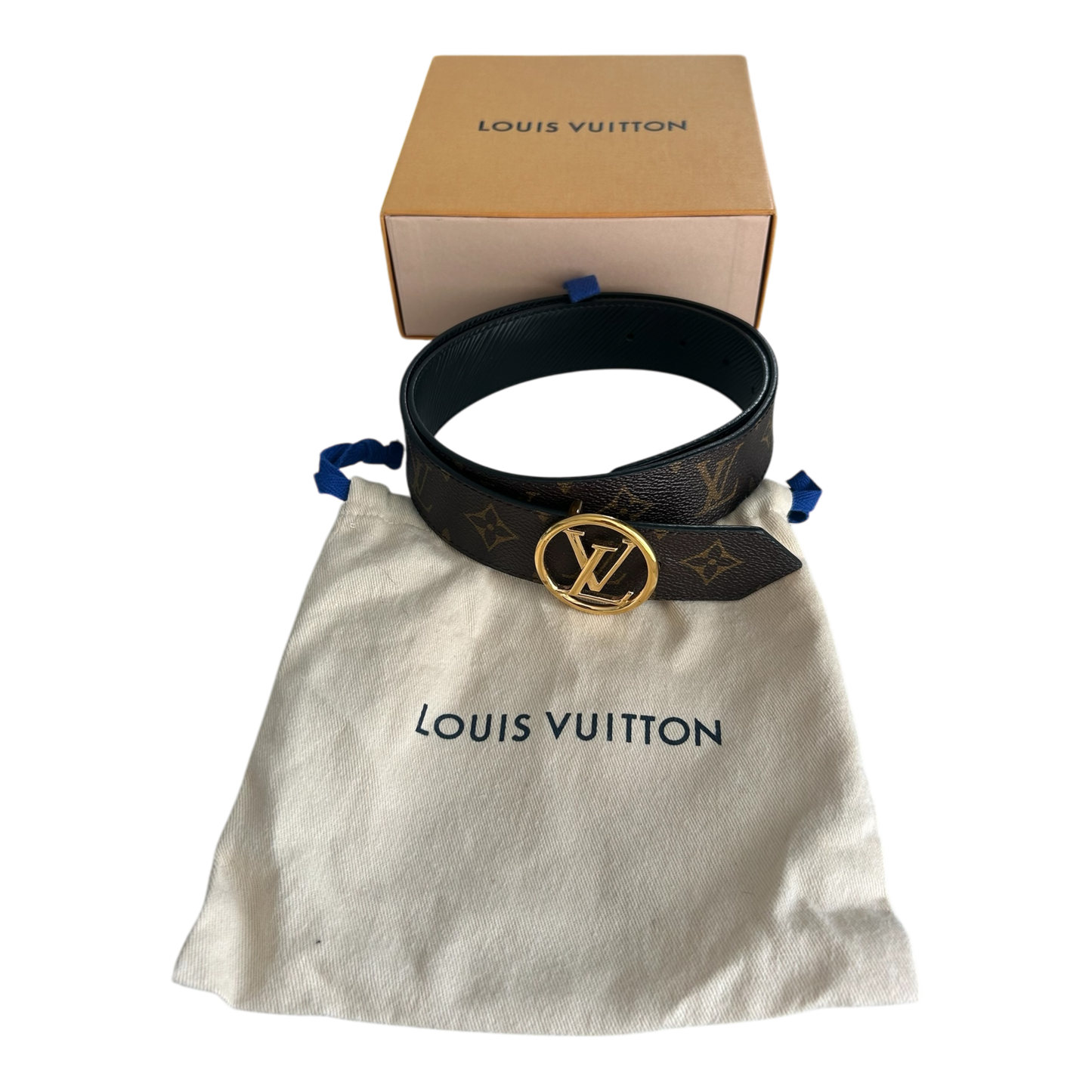 Louis Vuitton Circle Monogram Reversible Belt (75/30) - M9935