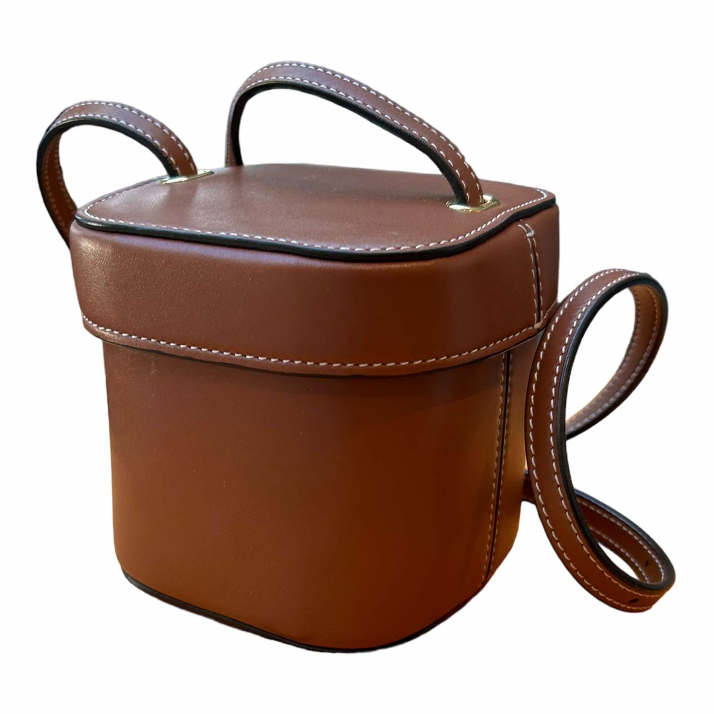 Celine Small Tan Cuir Box Shoulder Bag