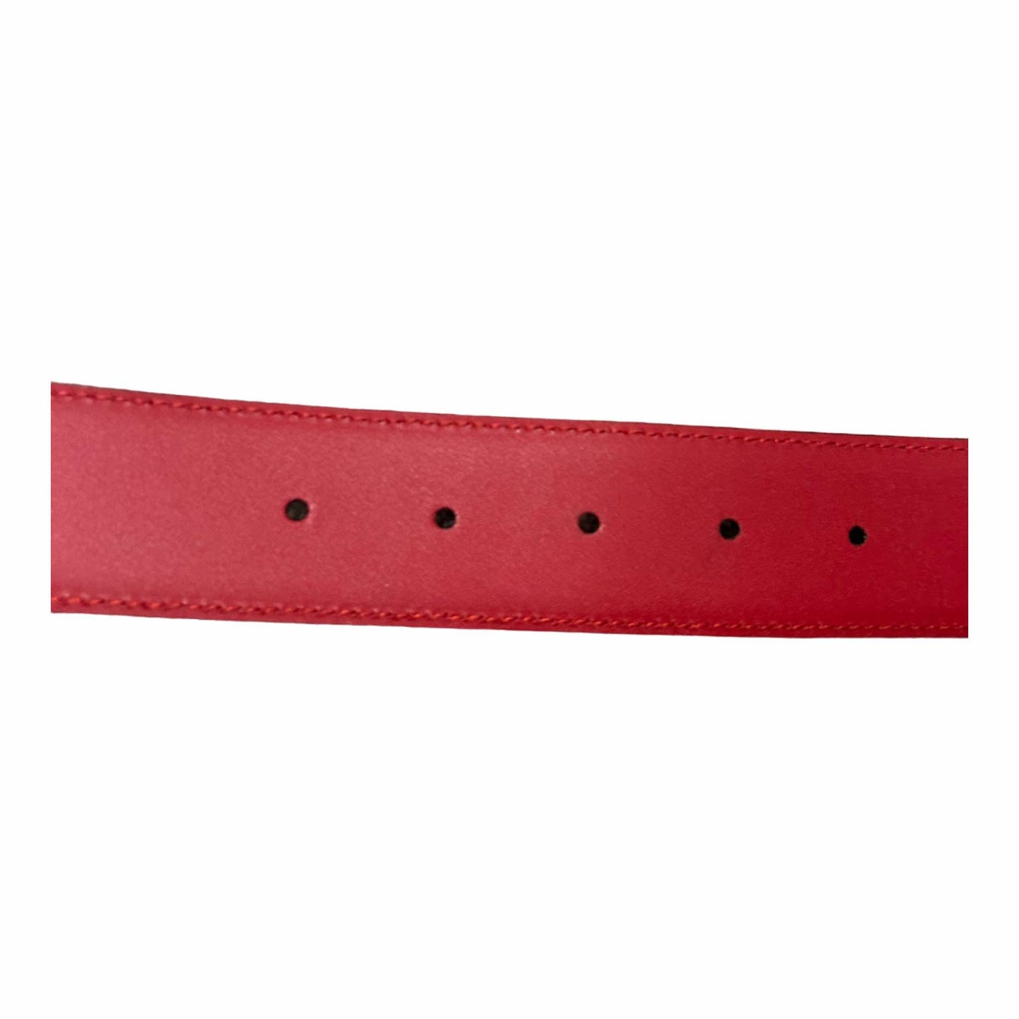 Gucci Red GG Belt - (85/34) - 546386