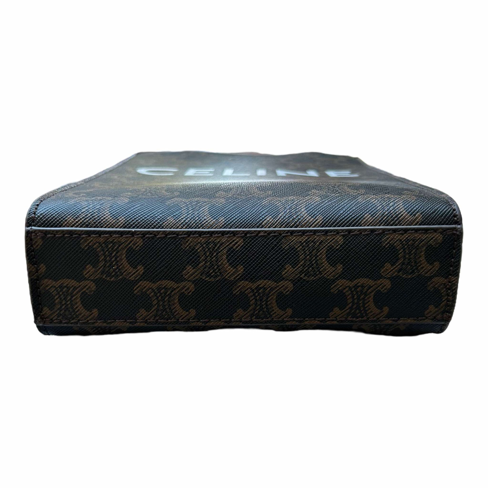 Celine Mini Vertical Cabas Triomphe Print