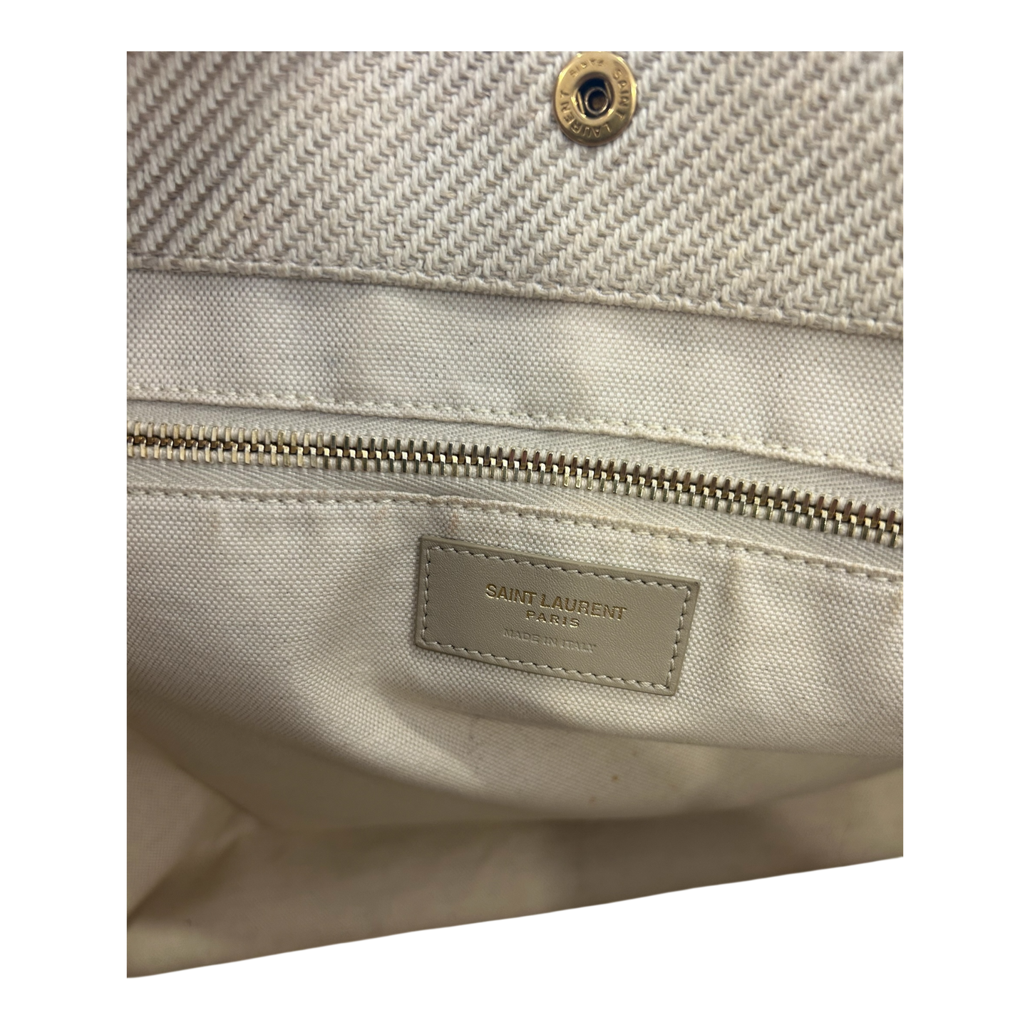 Saint Laurent Beige Rive Gauche Tote - 499290