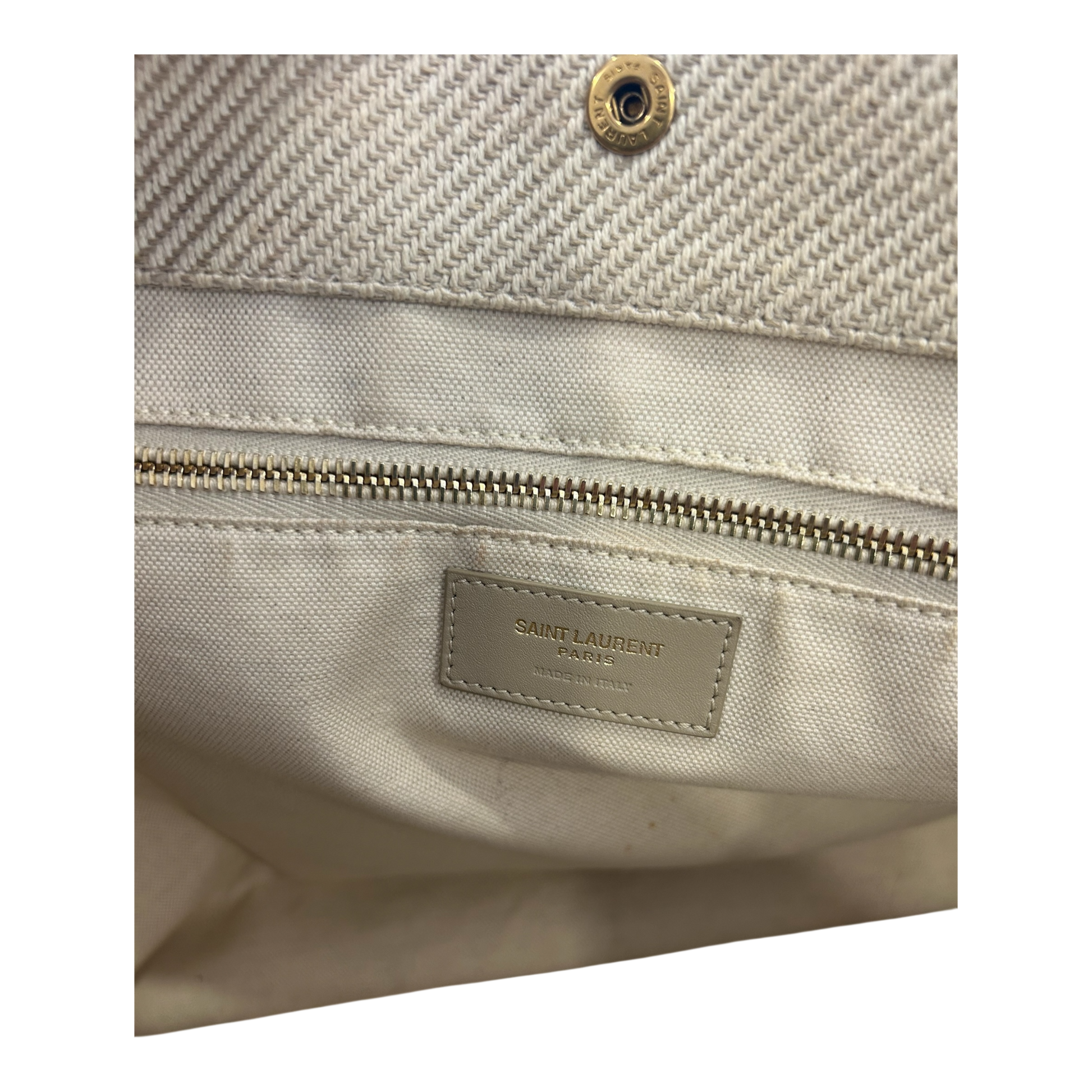 Saint Laurent Beige Rive Gauche Tote - 499290