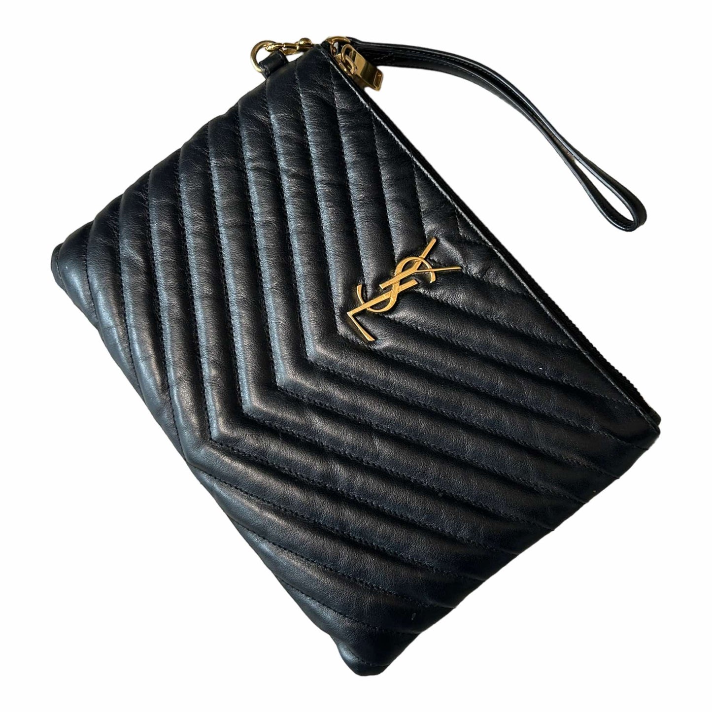 Saint Laurent Cassandre Matelassé Quilted A5 Pouch - 379039