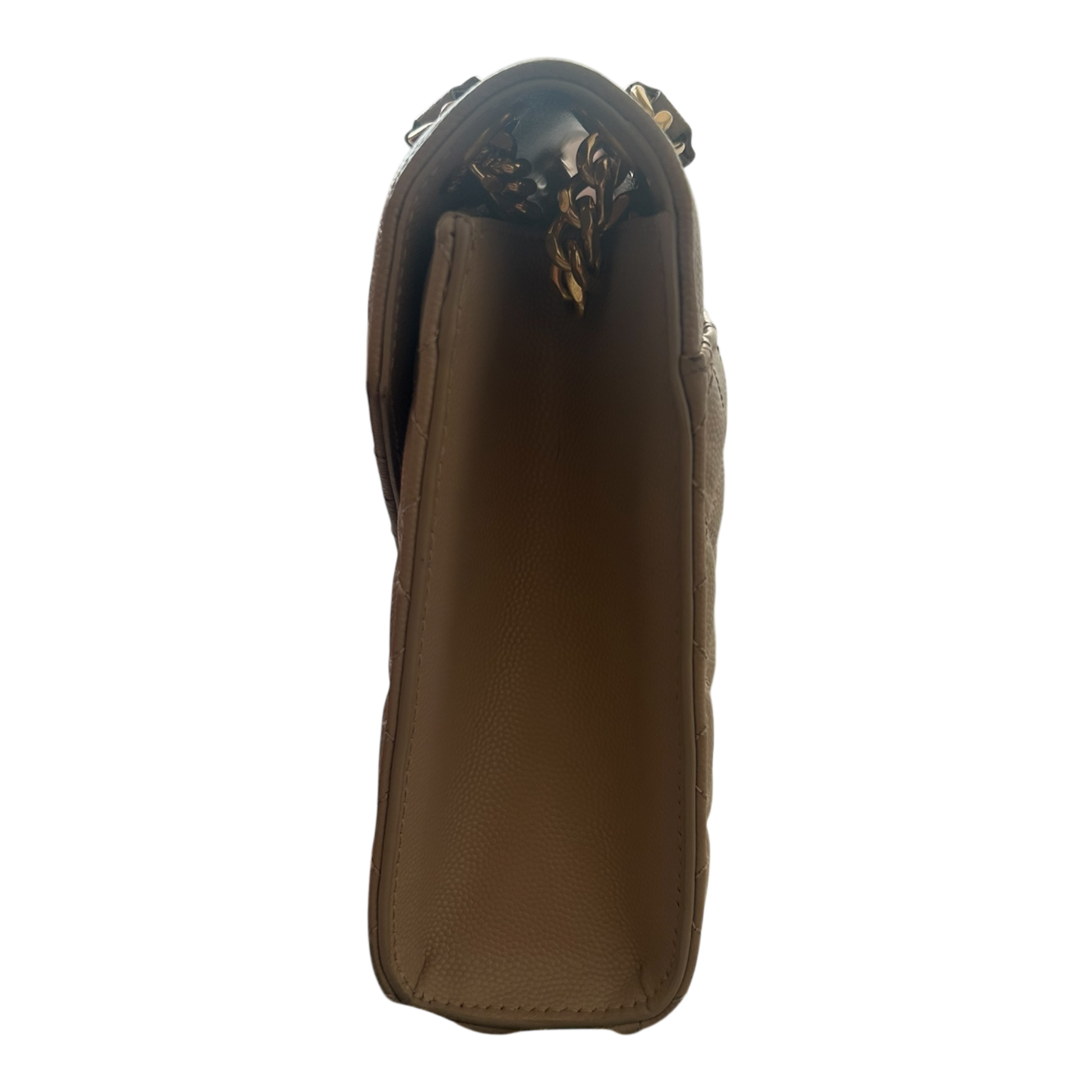 Saint Laurent Dark Beige Medium Envelope Flap - 600185