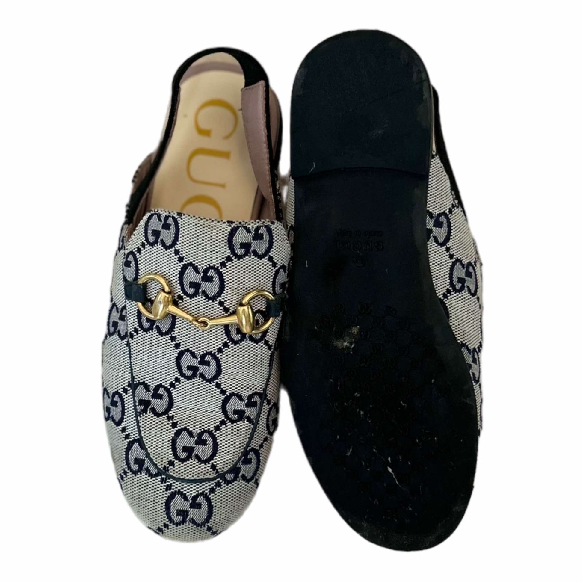 Gucci Children's Princetown GG Canvas Slipper - 30
