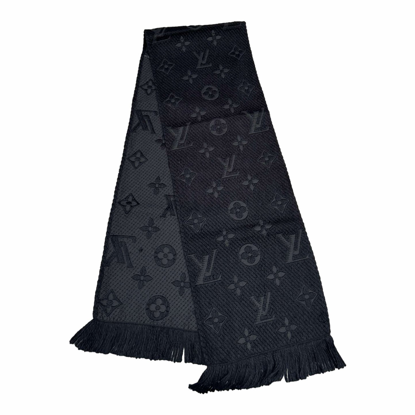 Louis Vuitton Black Logomania Scarf