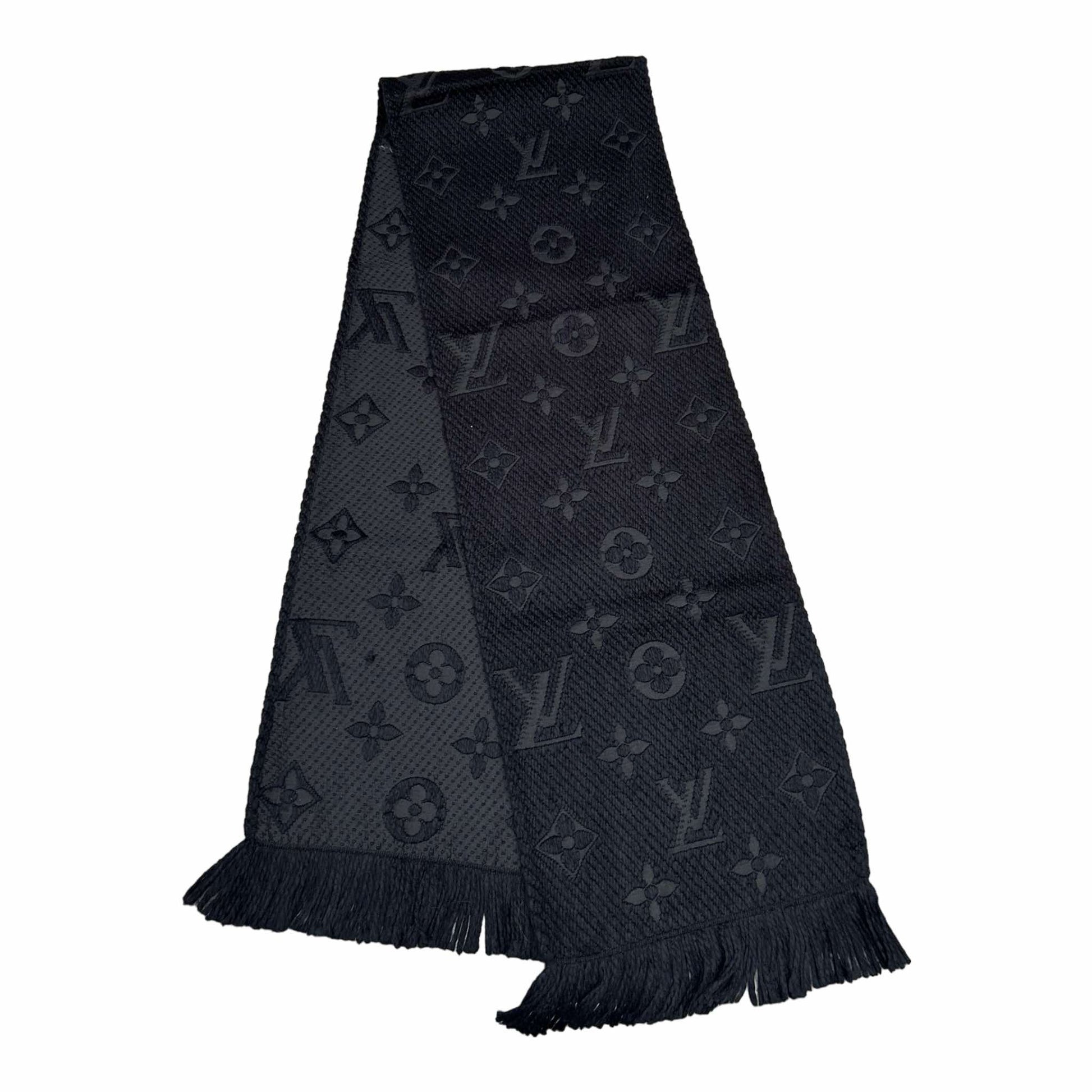 Louis Vuitton Black Logomania Scarf