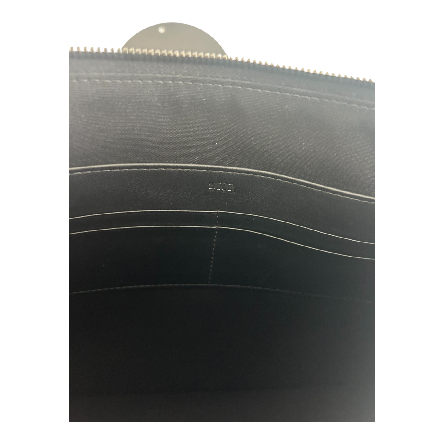 Dior Black Oblique Jacquard A4 Pouch