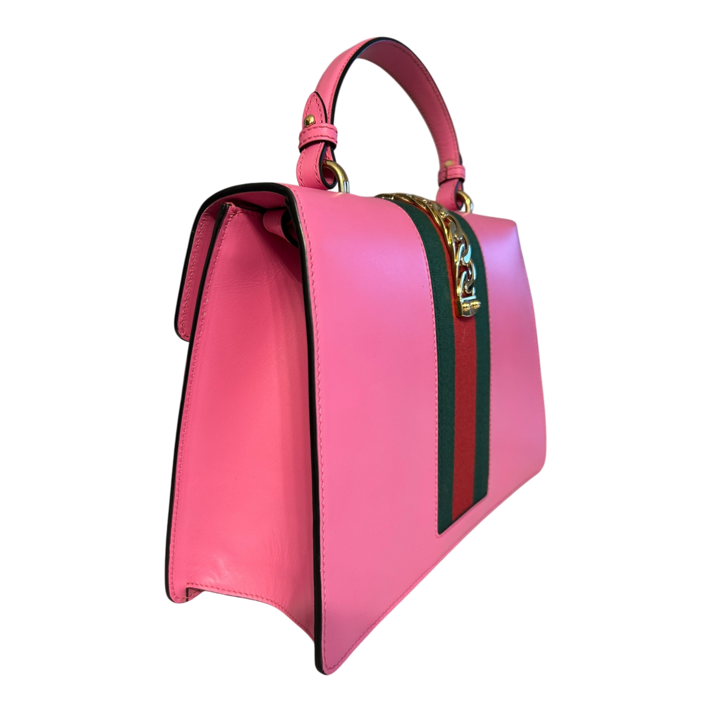 Gucci Pink Sylvie Top Handle Bag - 431665