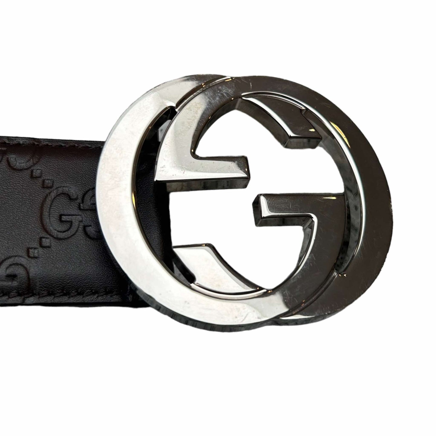Gucci GG Brown Belt - (90/36) - 411924