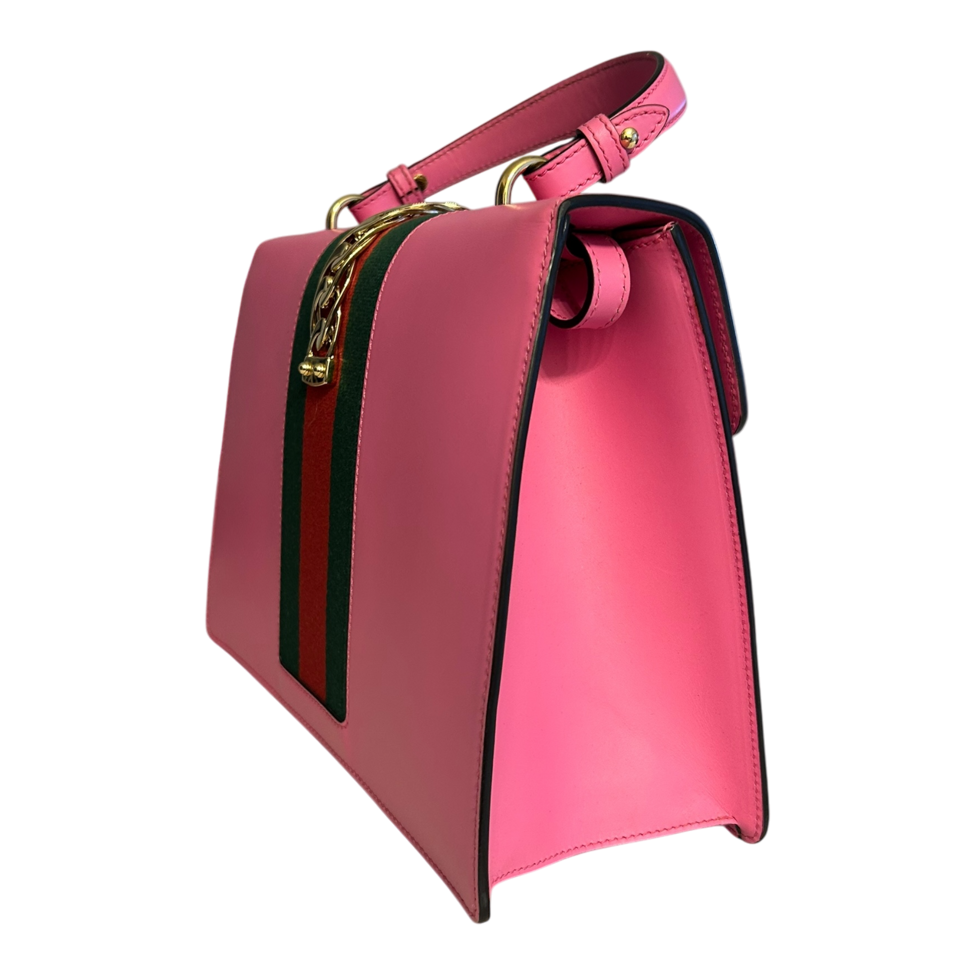 Gucci Pink Sylvie Top Handle Bag - 431665