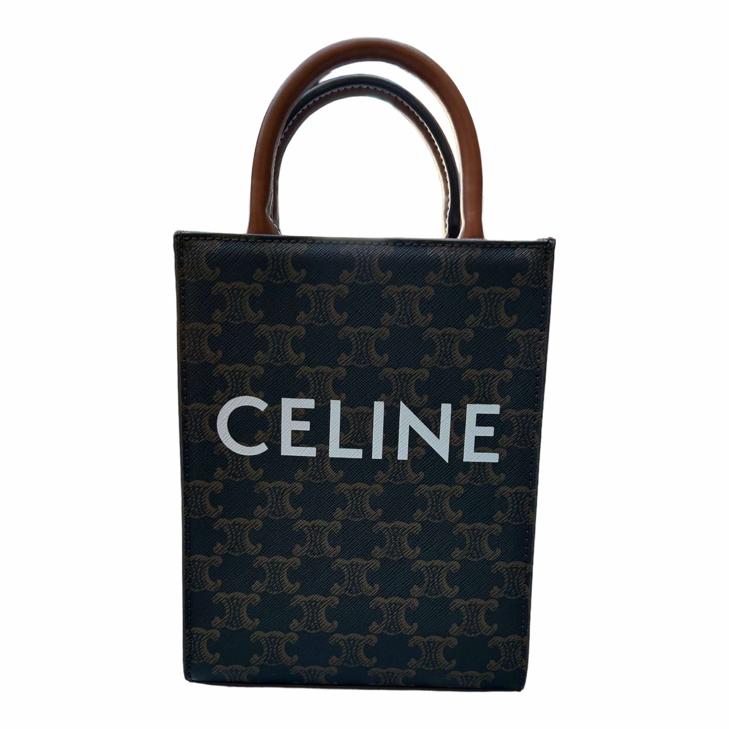 Celine Mini Vertical Cabas Triomphe Print
