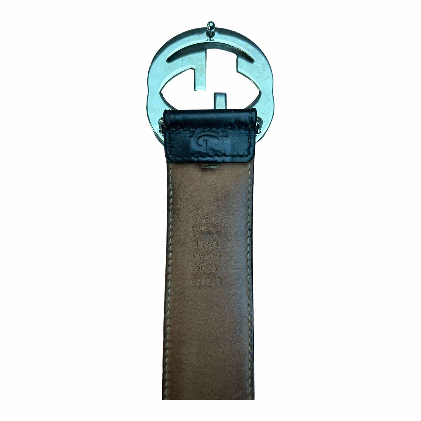 Gucci GG Brown Belt - (90/36) - 411924