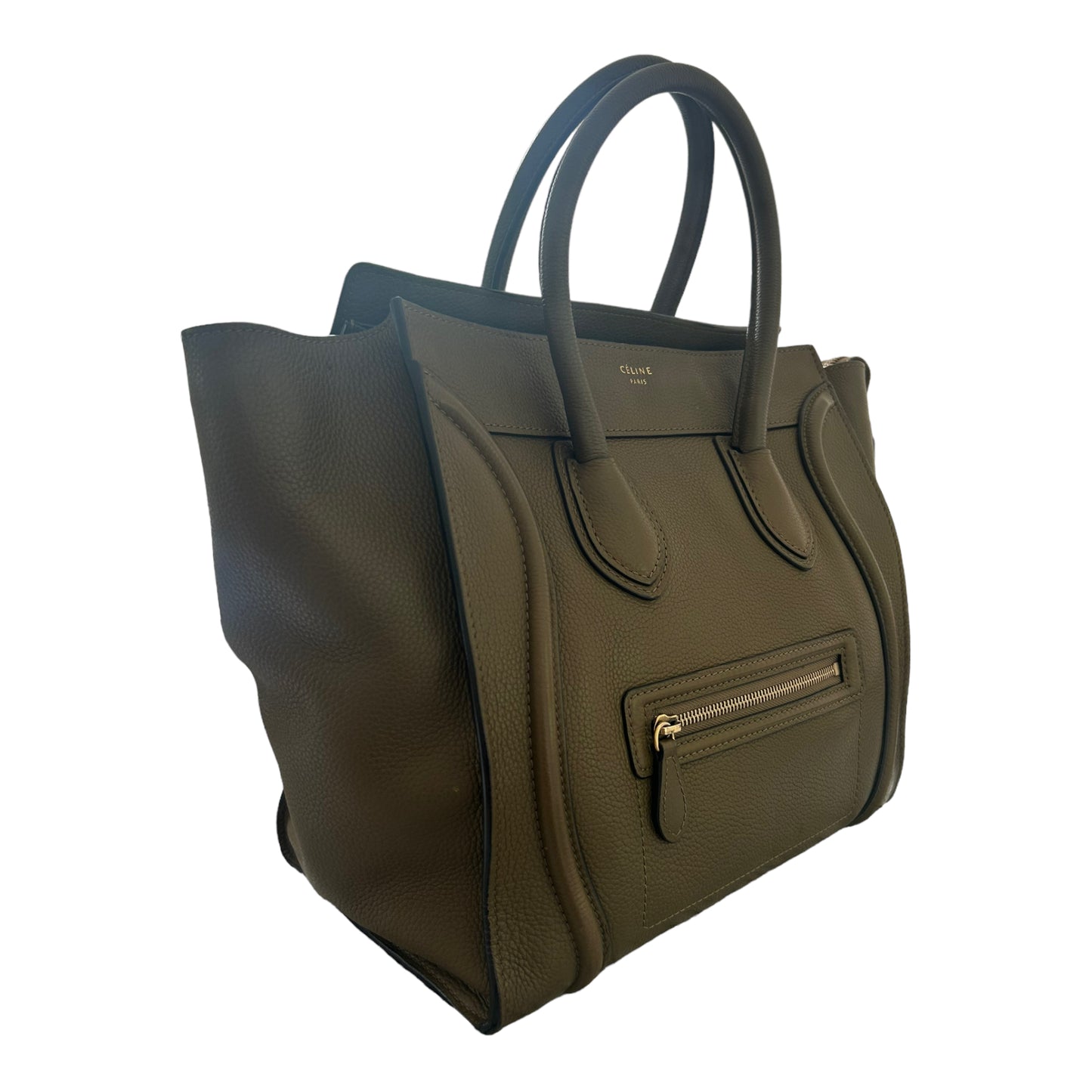 Celine Mini Luggage Bag - Khaki