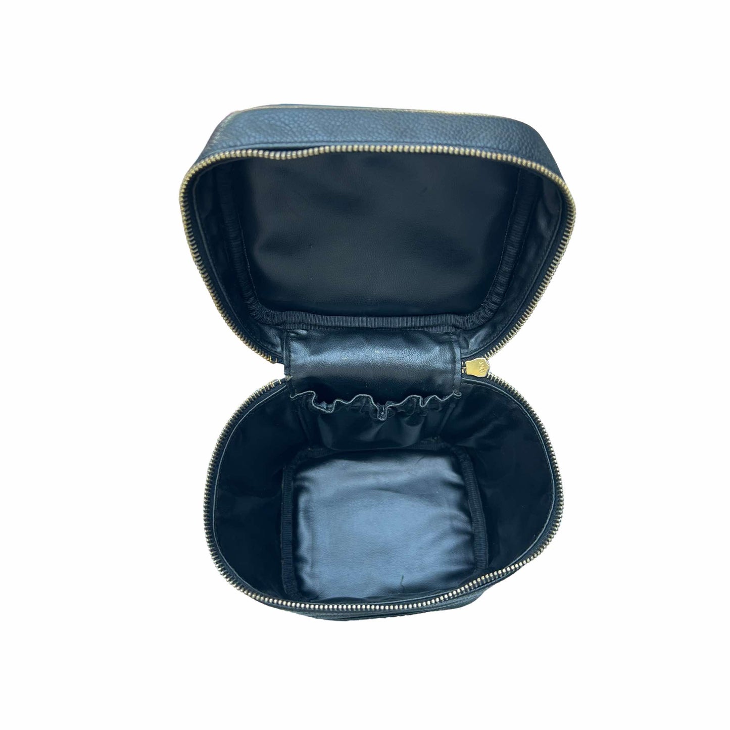 Chanel Black CC Caviar Vanity Case - A01998
