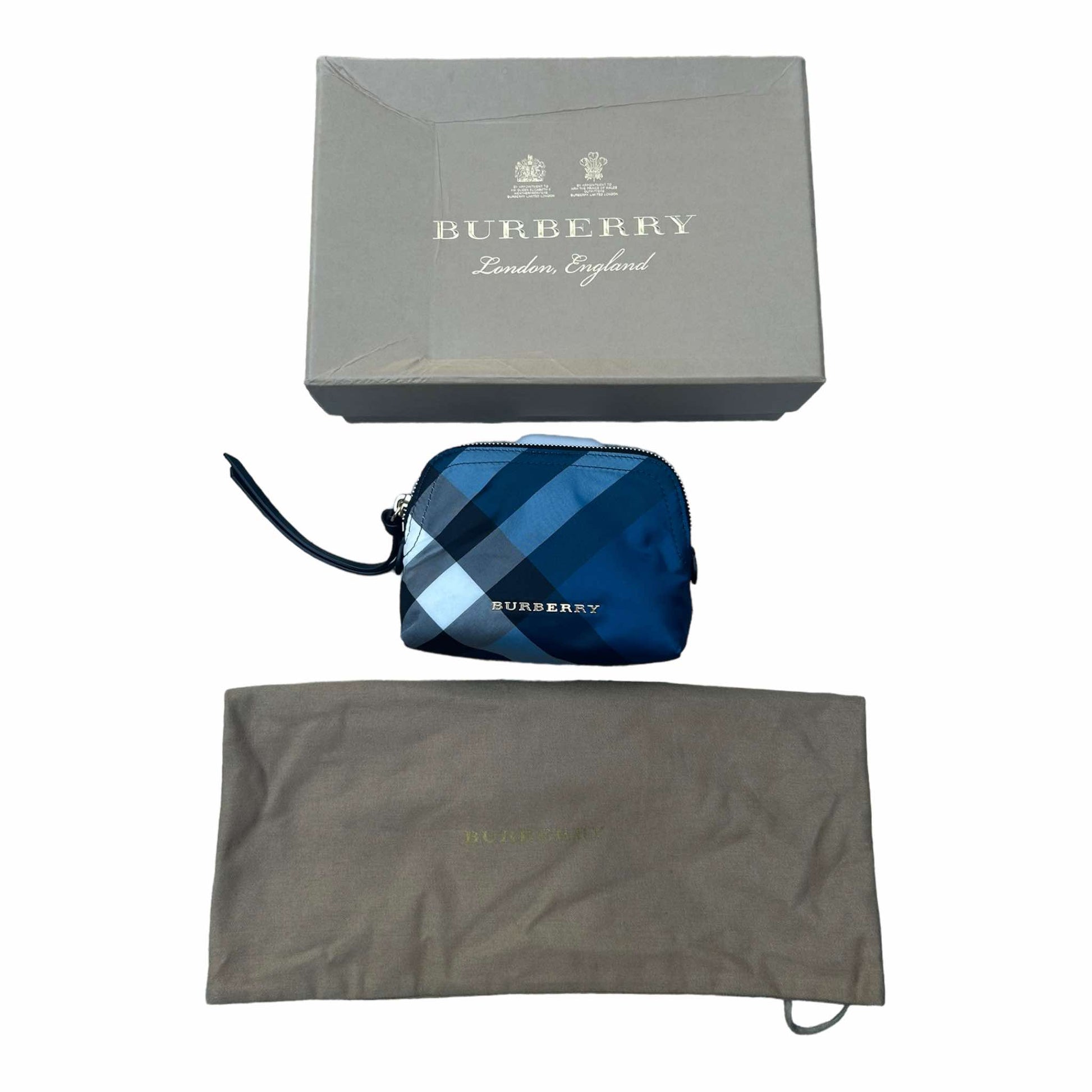 Burberry Check Printed Beauty Case - Small