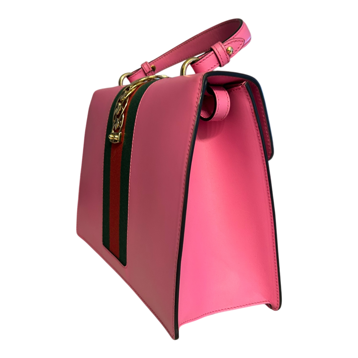 Gucci Pink Sylvie Top Handle Bag - 431665