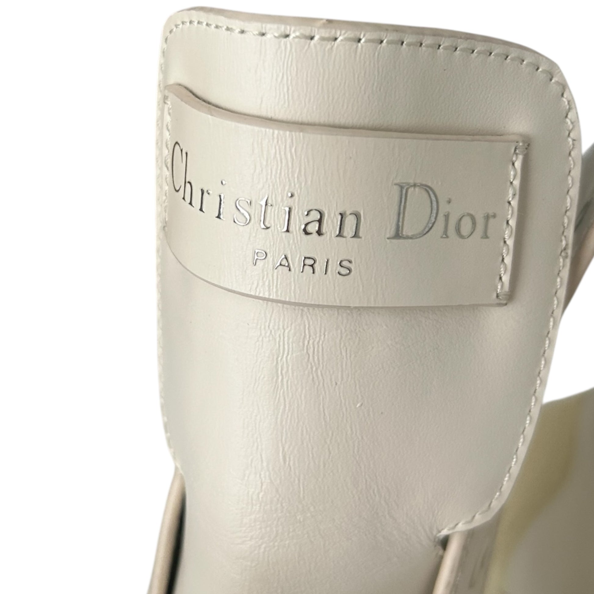 Dior D-Major White Iron Ankle Boots - 38 EU