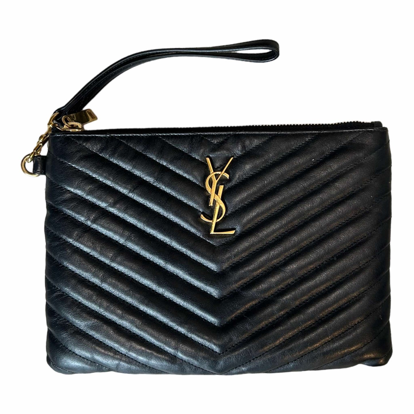 Saint Laurent Cassandre Matelassé Quilted A5 Pouch - 379039