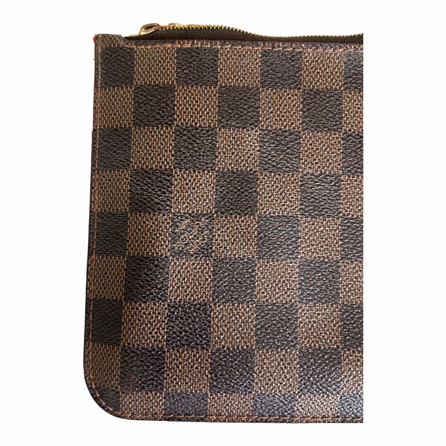 Louis Vuitton Damier Ebene Neverfull Clutch Pouch